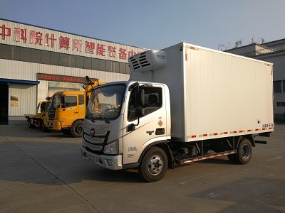 歐馬可寬體藍(lán)牌冷藏車